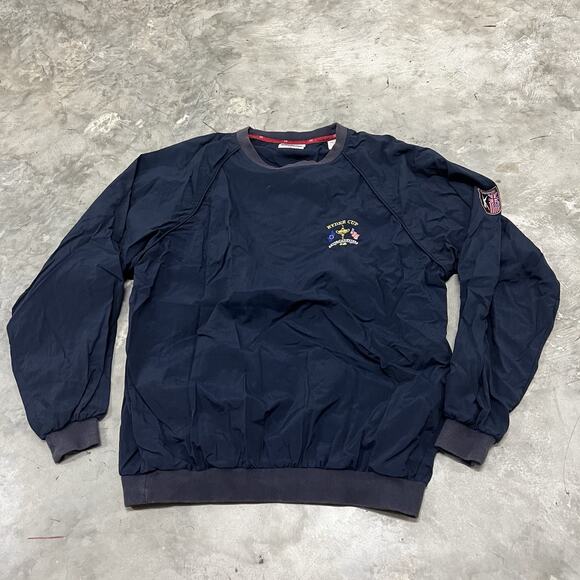 Vintage Slazenger Ryder Cup Valderrama Softshell Jacket Mens Large Blue Windbrea - Picture 1 of 6
